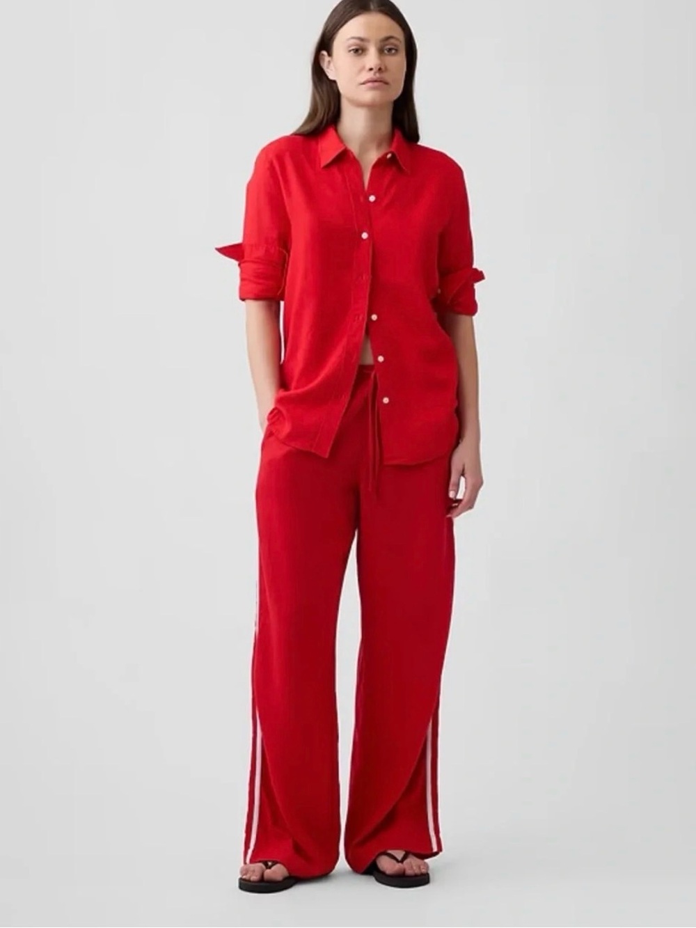 Gap Factory linen track pants 4p